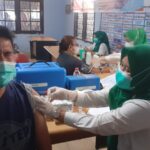 Vaksinasi Booster di Sekretariat PWI Sumsel