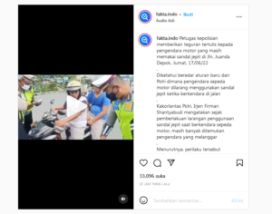 Viral, Video Bawa Motor Pakai Sandal Jepit, Dapat Hadiah Surat Teguran