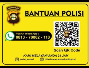 Butuh Bantuan Polda Sumsel, Kirim Pesan ke Nomor WhatsApp Ini