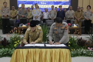 Pemerintah dan Polres OKU Tandatangani Naskah Perjanjian Hibah (NPHD) ETLE