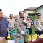 Kapolres OKU Pimpin Jumpa Pers Ungkap Kasus BBM Ilegal