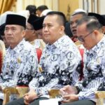 HUT PGRI 2023 Pj Gubernur Sumsel Menerima Penghargaan dari PGRI Sumsel