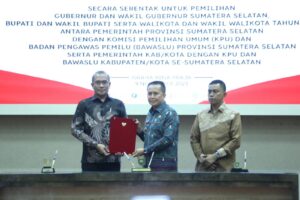 Pj Gubernur Agus  Fatoni Tandatangani NPHD Sukseskan Pemilukada Serentak 2024