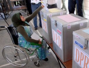 KPU Sumsel Pastikan TPS Pemilu 2024 Ramah Pemilih Disabilitas