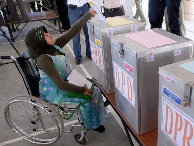 KPU Sumsel Pastikan TPS Pemilu 2024 Ramah Pemilih Disabilitas
