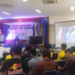 Suasana Debat Kandidat Ketua PWI Sumsel di Aula Universitas Terbuka Palembang