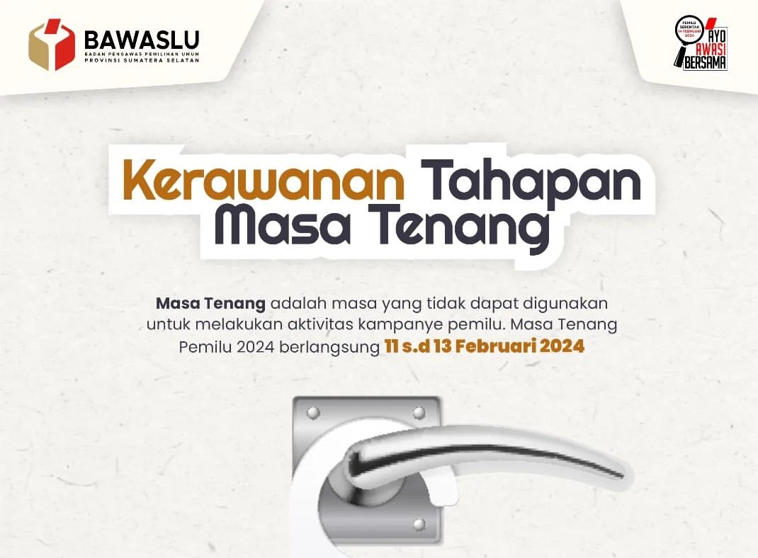 Bawaslu Sumsel Ajak Warga Laporkan Pelanggaran Pemilu 2024