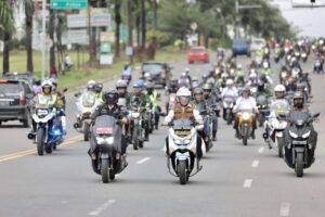 Gunakan Sepeda Motor Agus Fatoni dan Ratu Dewa Pastikan Kelancaran Pemilu 2024 di Tiap TPS