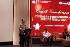 Polrestabes Palembang Siap Amankan Distribusi Logistik Pemilu dari Gudang Sampai ke TPS