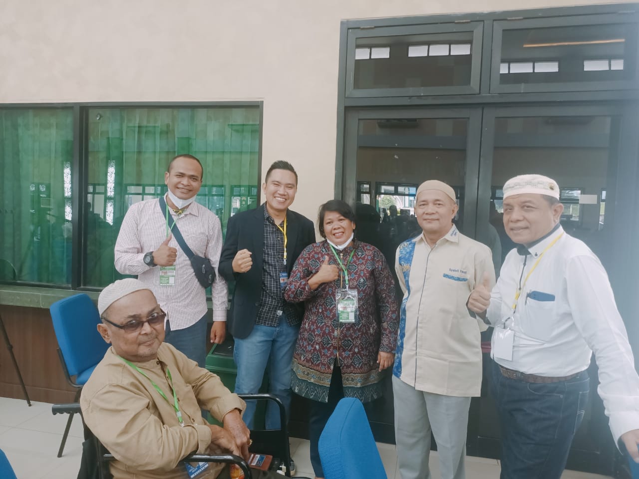 Foto bersama wartawan anggota PWI Sumsel