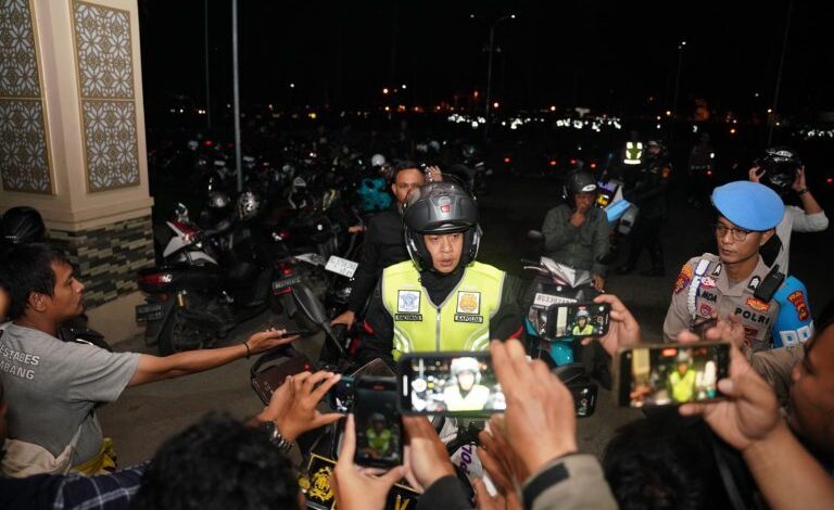 Kapolda Sumsel Pimpin Razia Gabungan Amankan 54 Pelaku tawuran Sajam dan Ratusan Kendaraan