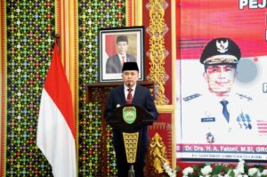 Lantik Pejabat Tinggi Pratama, Pj Gubernur Agus Fatoni: Tugas Kita Fokus Bekerja dengan Tetap Patuhi Peraturan