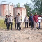 Kapolda Sumsel Datangi Kawasan Ilegal Drilling Sungai Angit