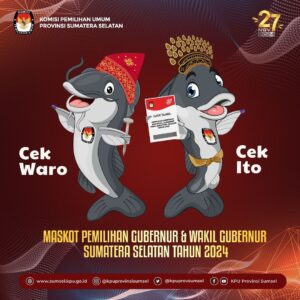 Yuk, Kenalkan Maskot Pilkada Sumsel: Ikan Baung – Cek Waro dan Cek Ito