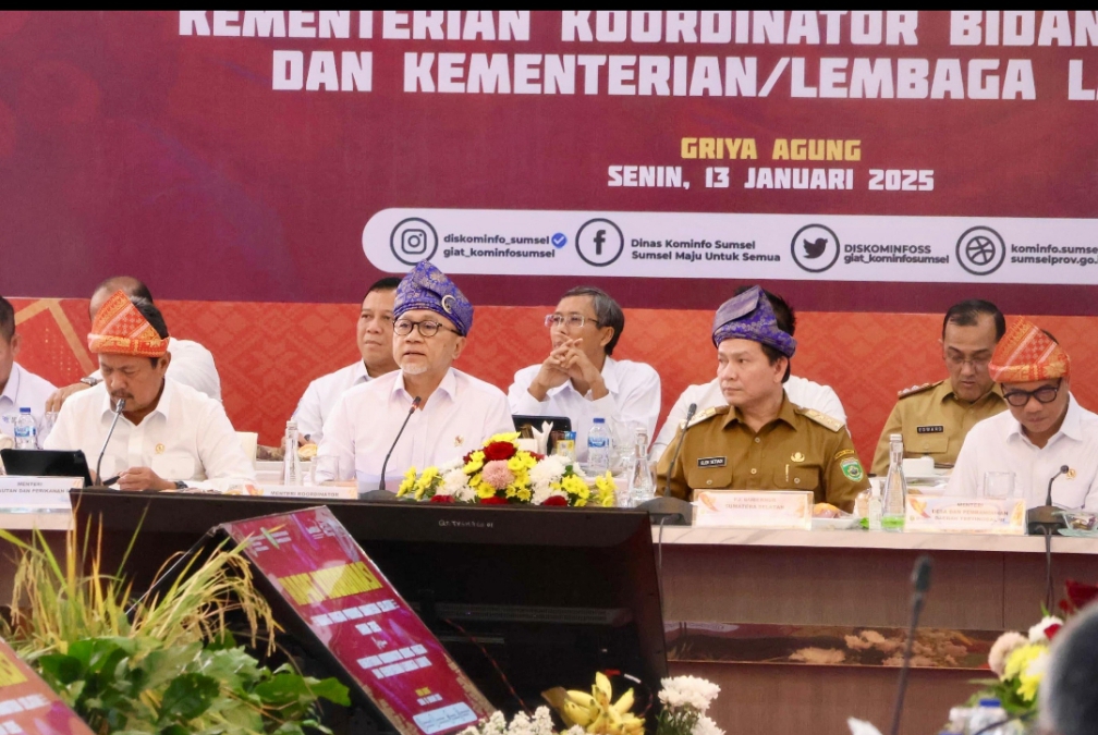 Menko Bidang Pangan RI Zulhas Dorong Sumsel Sebagai  Andalan Program Swasembada Pangan