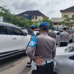 Awas! Ban Dikempesi yang Parkir Sembarangan di Mapolda Sumsel