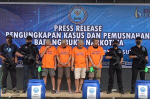 BNNP Sumsel Musnahkan 15 Kg Sabu dari Jaringan Narkoba Lintas Negara