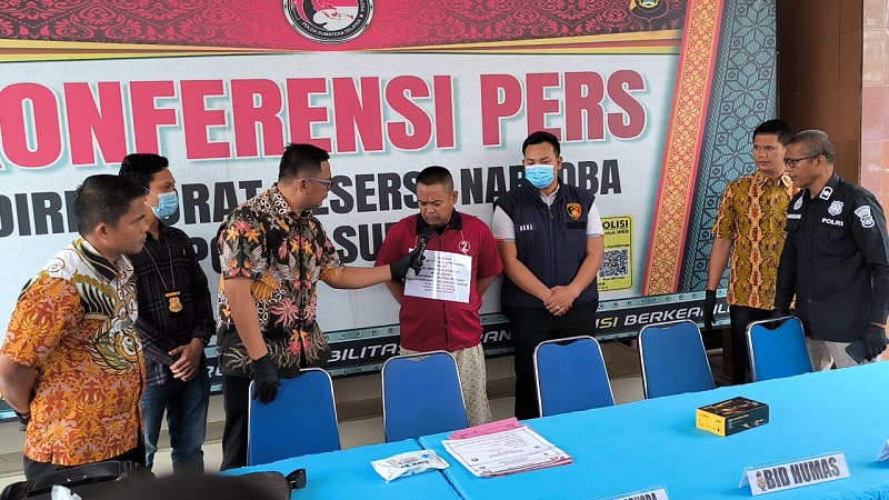 Residivis Narkoba di OKU Selatan Ditangkap Simpan 2,8 Kg Sabu dan Senpi