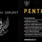 Aksi 'Indonesia Gelap' Mahasiswa Palembang Protes 100 Hari Pertama Prabowo-Gibran