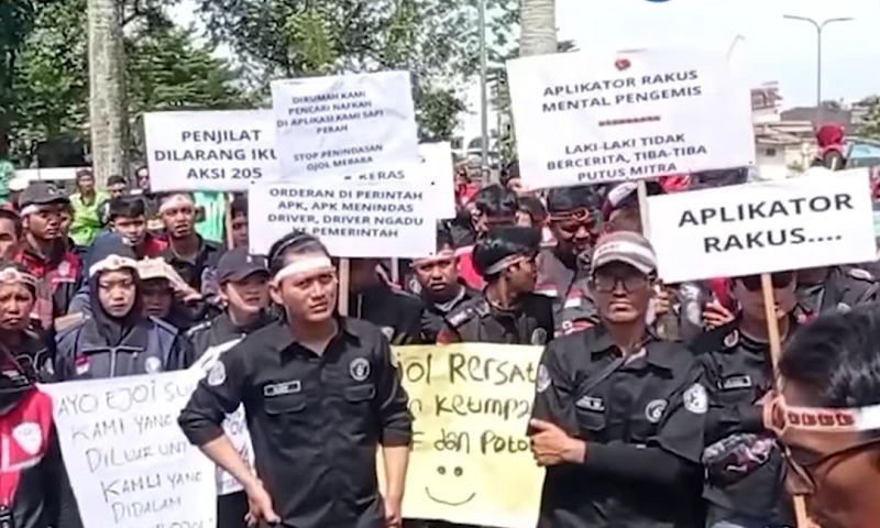 Ojol Palembang Offbid Massal, Ini 4 Tuntutan yang Diajukan ke DPRD
