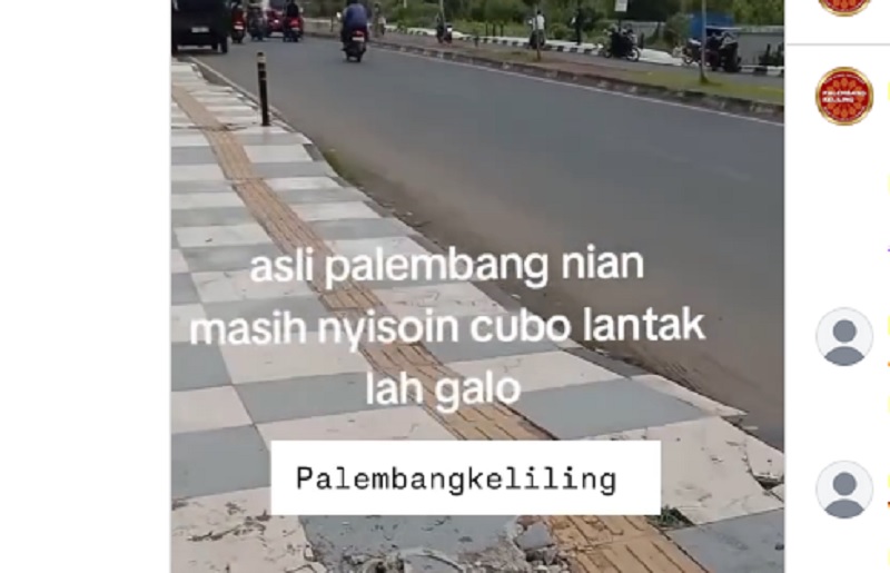 Bukan Makanan, Tapi Besi Pembatas Trotoar Disisakan Satu oleh Pencuri