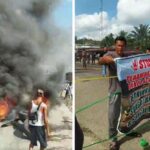 Protes Tambang Emas, Warga Blokir Jalinsum dan Bakar Ban di Muratara