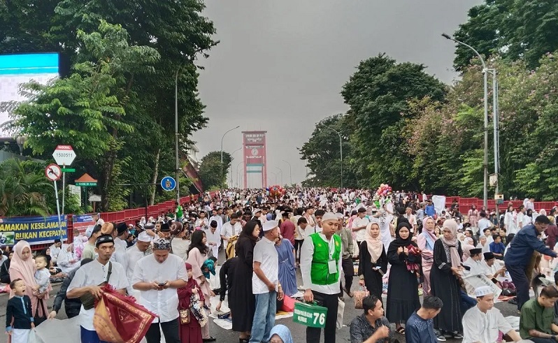 Jembatan Ampera Ditutup Sementara Saat Salat Idul Adha, Jalur Alternatif Disiapkan