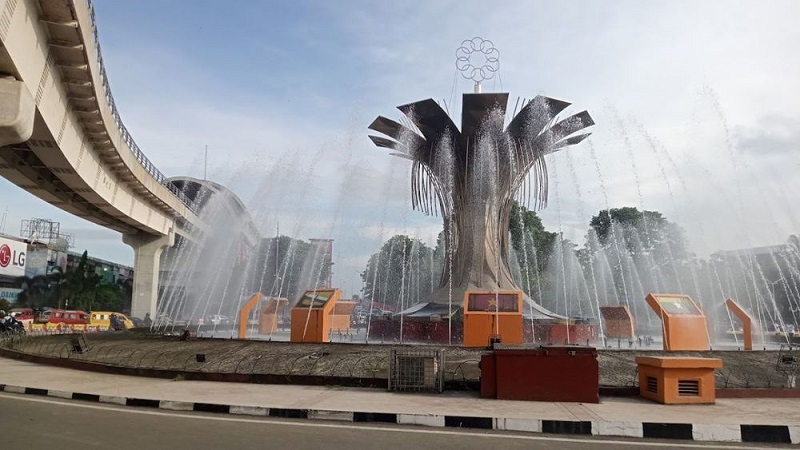 Tugu Air Mancur Modern akan Dibangun di Titik Nol Kota Palembang