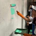 Wujudkan Program Palembang Belagak, Wali Kota Ikut Mengecat