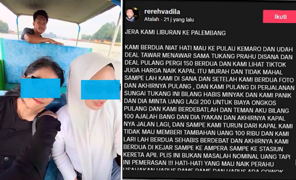 Dua Wisatawan Wanita Diduga Diperas Tukang Speedboat Saat Jalan ke Pulau Kemaro