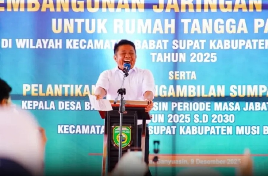 Gubernur Sumsel Resmikan Jargas Paket 2 di Muba, Target 25 Ribu Rumah Nikmati Energi Hemat