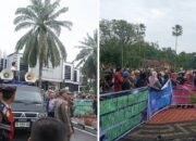 Konflik Pengelolaan Pasar Kalangan, Warga Gunung Megang Geruduk Kantor Bupati Muara Enim