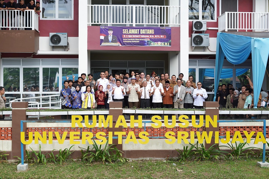 Menko AHY Tinjau Rusun Unsri, Hunian Mahasiswa Bertarif Rp200 Ribu per Bulan
