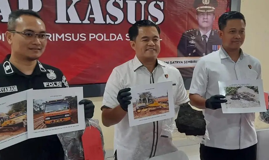 Polisi Gerebek Tambang Batu Bara Ilegal di Muba, Dua Orang Ditangkap