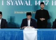 Menteri Agama saat mengumumkan hasil sidang Istbat 2026