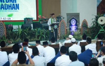Ustadz Abdul Somad saat Tausiah Ramadhan dan Buka Puasa Bersama di Ganesha Arena, Baturaja, Jumat